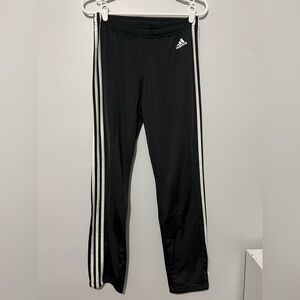 Adidas Black Sweatpants with Signature Stripes